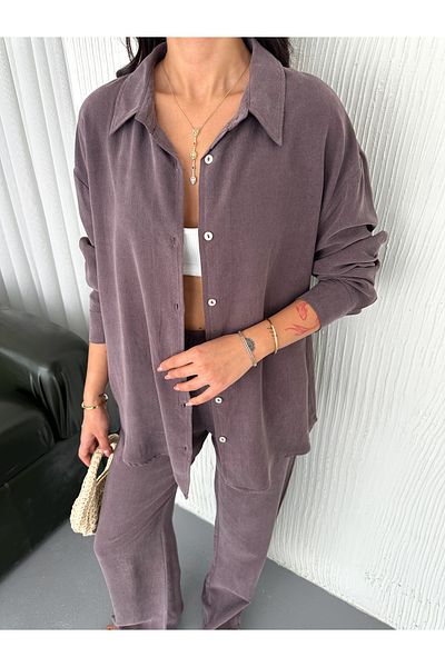 sportiness Soft Texture Modal Fabric Shirt Suit