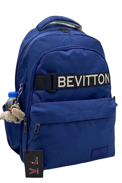 Bevitton Bvt-1800 Navy Blue School Bag Αδιάβροχο ύφασμα Unisex Σχολικό σακίδιο