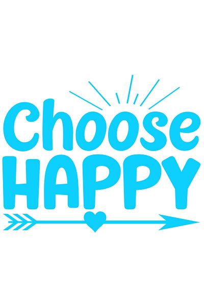 StoryGift Romania Sticker Eticheta 40CM Exterior cu inimioara si textul "Choose happy" - alege fericit , Vinyl A