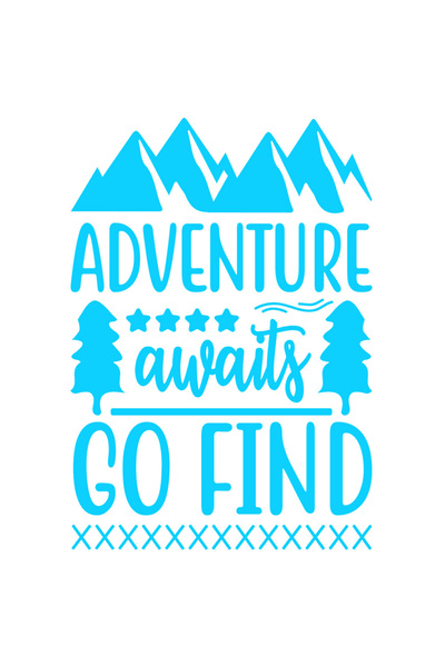 StoryGift Romania Sticker Eticheta 40CM Exterior cu munti si brazi cu mesajul "Adventure awaits, go find" - aven