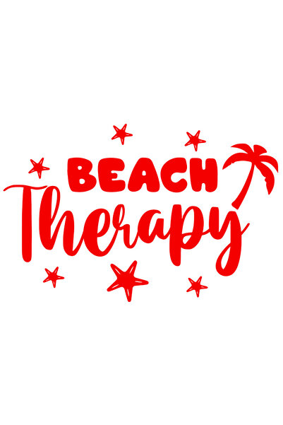 StoryGift Romania Sticker Exterior cu stelute si palmier cu mesajul "Beach th...