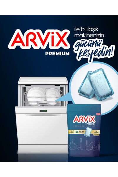 arvix Arvix All in One Dishwasher Tablets Premium 2 Pack of 60
