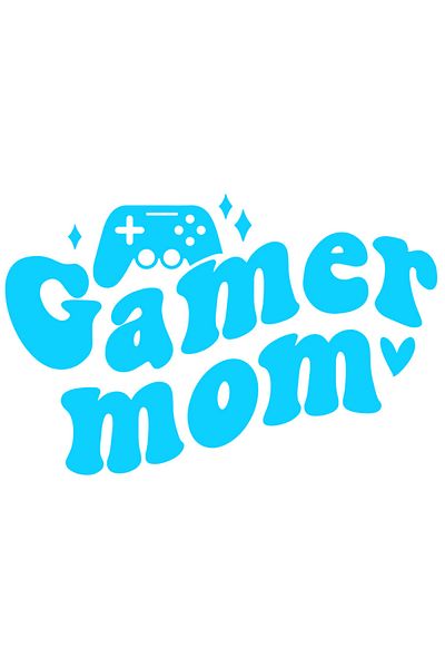 StoryGift Romania Sticker Autocolant 30CM Exterior cu inimioara si controller cu textul "Gamer mom" - mama jucat