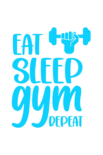 StoryGift Romania Sticker Eticheta 40CM Exterior cu textul "Mananca. Dormi. S...