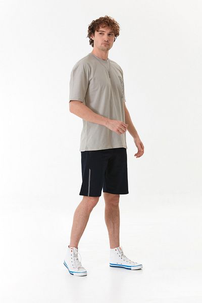 Fulla Moda Front and Back Printed T-Shirt with Necklace Detail