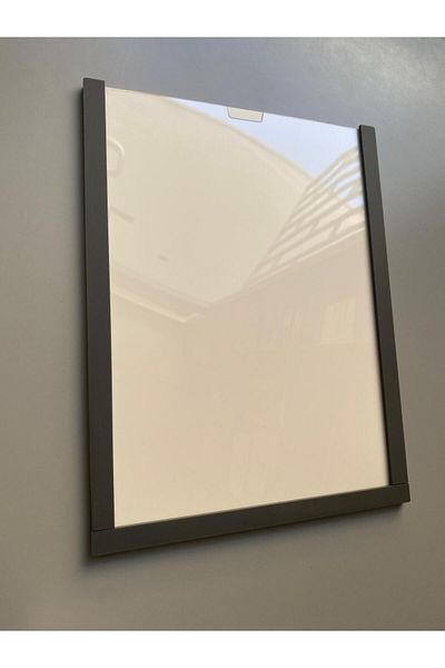 Yönline A4 Anthracite Document Frame Easy to Change Self-Adhesive Wall and Door Type Foil Holder