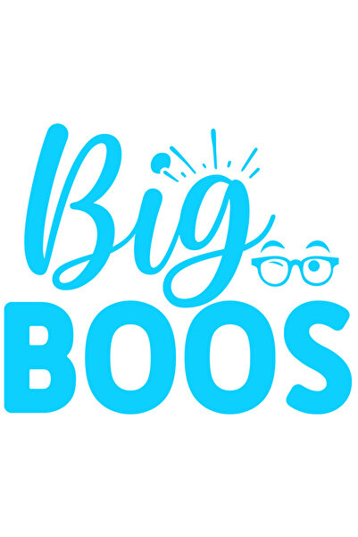 StoryGift Romania Sticker Adeziv 90CM Exterior cu ilustratie afisand niste ochelari si mesajul in engleza "Big b