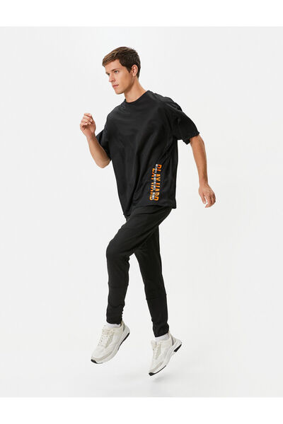 Koton Men's Tracksuit Bottom 4wam40088nk Black