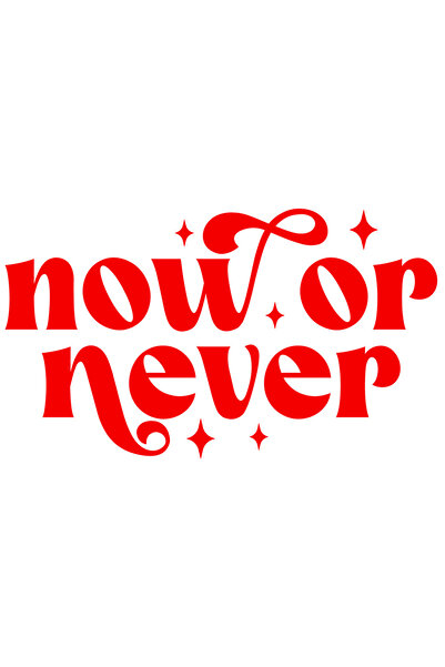 StoryGift Romania Sticker Autocolant 30CM Exterior cu textul in engleza "Now ...