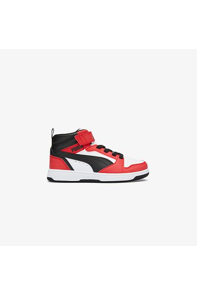 Puma PUMA White-PU Rebound V6 Mid AC+ PS - Sportovní obuv