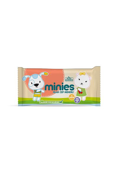 Minies Wet Pocket Wipes 15 Sheets