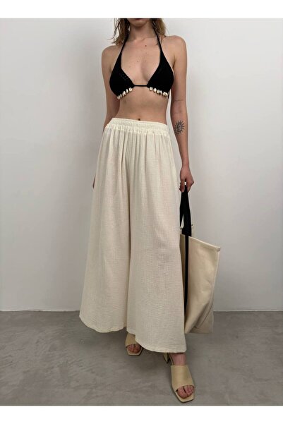 Secret Passion Lingerie Новий сезон Товсті штани з широкими штанинами Жіночі лляні штани 23s01017