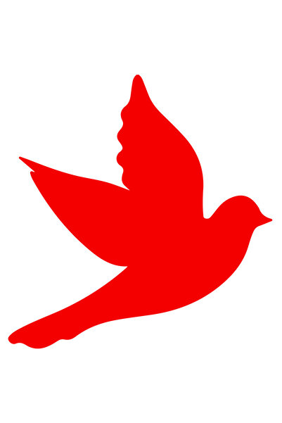 StoryGift Romania Sticker Autocolant 30CM Exterior cu un porumbel in zbor , V...