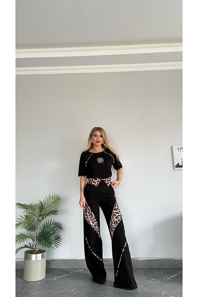 Bella Belluci New Season Leopard Side Zipper Flexible Set