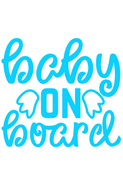 StoryGift Romania Sticker Autocolant 30CM Exterior cu textul in engleza "Baby...