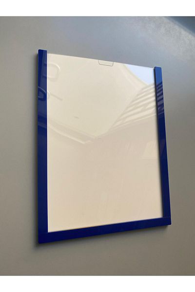 Yönline A4 Dark Blue Document Frame Easy to Change Self-Adhesive Wall and Door Type Foil Holder