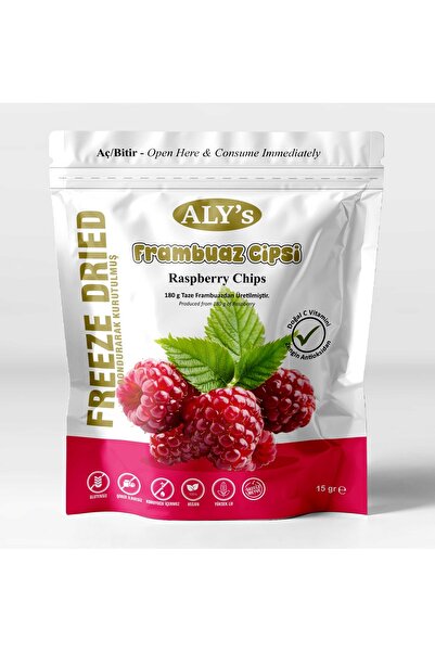Aly's Frambuaz Kuru Cipsi - Dondurularak Kurutulmuş Freeze Dried Çıtır Frambuaz