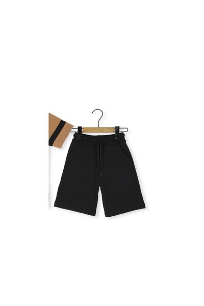 Atabay Kids Atabay 211-05-25 Men's Suit with Pocket Shorts Forever Printed 5/12 Years