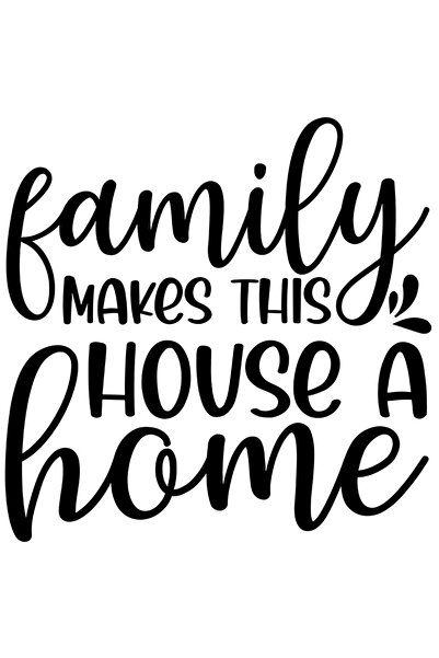 StoryGift Romania Sticker Eticheta 40CM Exterior cu mesajul "Familia face din aceasta casa "acasa"" - pace intel