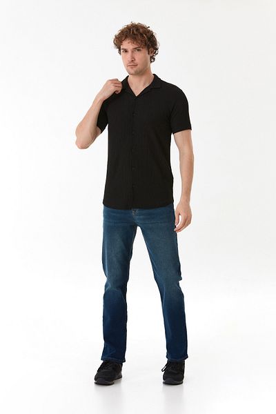 Fulla Moda Basic Wrapped Fabric Shirt