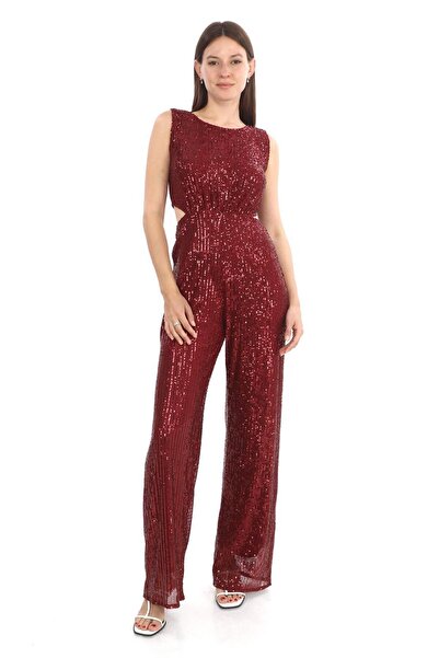 MODAS Bisiklet Yaka bull payetli tulum