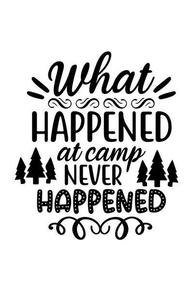 StoryGift Romania Sticker Autocolant 30CM Exterior cu brazi pentru cei care prefera sa se duca in tabere cu mesa