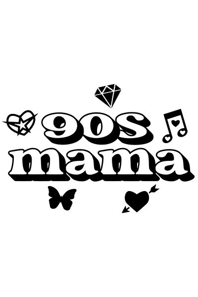 StoryGift Romania Sticker Eticheta 40CM Exterior pentru mamele de "moda veche" cu mesaj - inimioara , Vinyl Negr