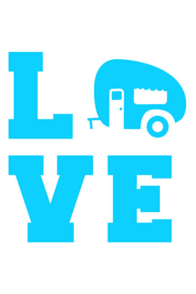 StoryGift Romania Sticker Autocolant 70CM Exterior pentru iubitorii de iesiri in natura cu rulota , Vinyl Albast