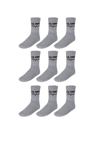 Lee Cooper Set of 9 pairs of socks, men, gray, 43-46, Lee Cooper Originals