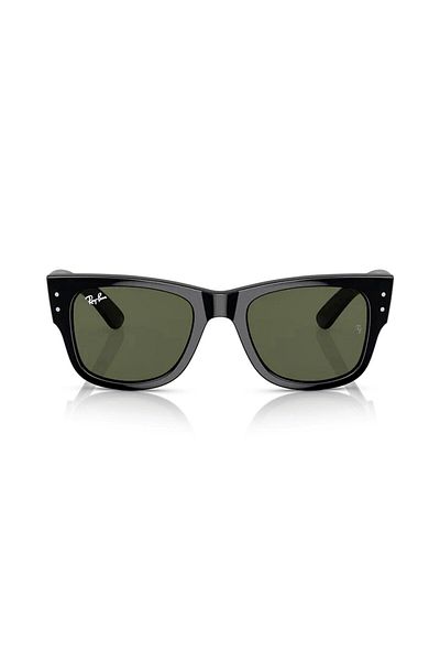 Ray-Ban Rb 0840s 90131 51 Mega Wayfarer Unisex Black Bone Sunglasses