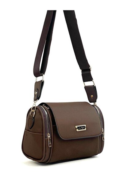 byFOX Fashion Kadın 6 Gözlü Silindir Çapraz Çanta Armalı (arma değişiklik gös...