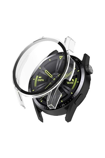SKYDDAR INNOVATION 360° Ultra-Thin Anti-Shock Protective Case for Huawei Watch GT 3 (42mm), Full Screen - Transparent