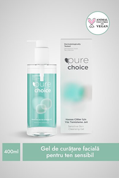 Pure Choice Gel de curățare facială Pure Choice pentru ten sensibil si patat,...