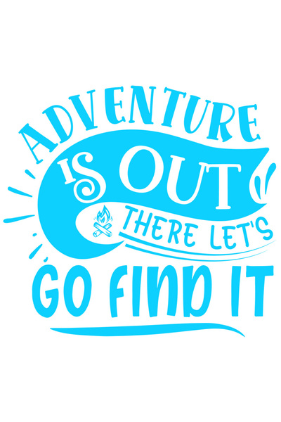 StoryGift Romania Sticker Eticheta 50CM Exterior cu mesajul "Aventura e acolo afara, hai sa mergem sa o gasim" ,