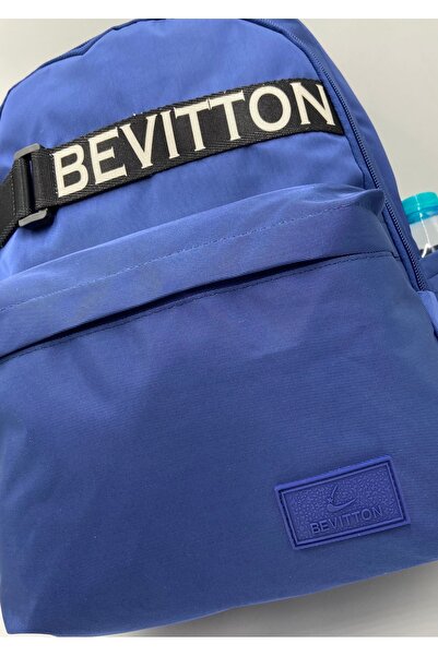 Bevitton Bvt-1800 Синій шкільний рюкзак Водостійка тканина Унісекс шкільний рюкзак