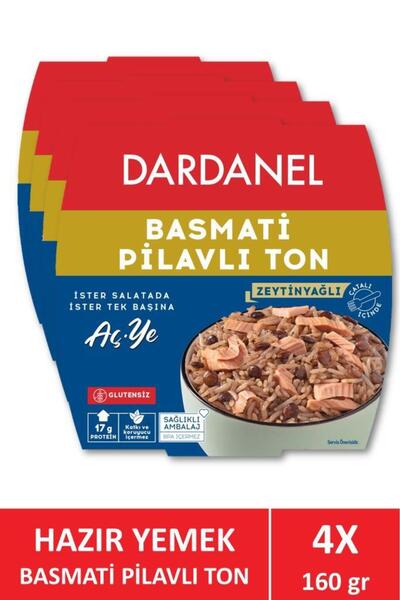 Dardanel Aç Ye Hazır Yemek Basmati Pilavlı Ton Balığı 160 gr x 4 Adet