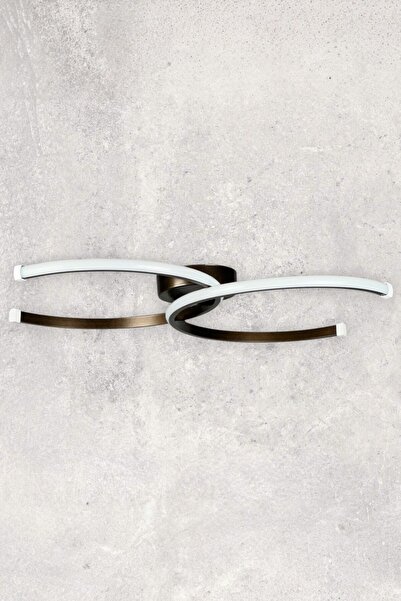 LEGACY Duru Bronz Renk Modern Tasarım Salon - Mutfak - Hol - Yatak Odası Beyaz Ledli Avize