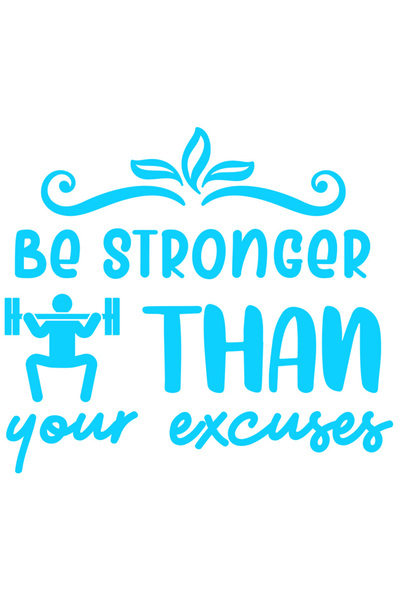 StoryGift Romania Sticker Eticheta 40CM Exterior cu mesajul "Fii mai puternic...