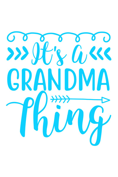 StoryGift Romania Sticker Eticheta 40CM Exterior cu mesajul "It's a grandma t...