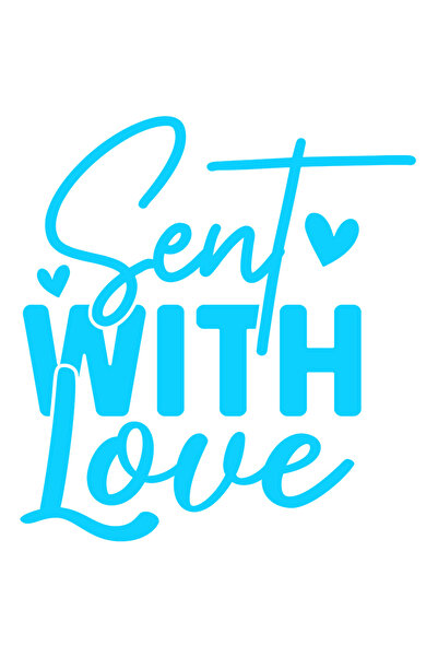 StoryGift Romania Sticker 70CM Exterior with hearts and the message "Sent wit...