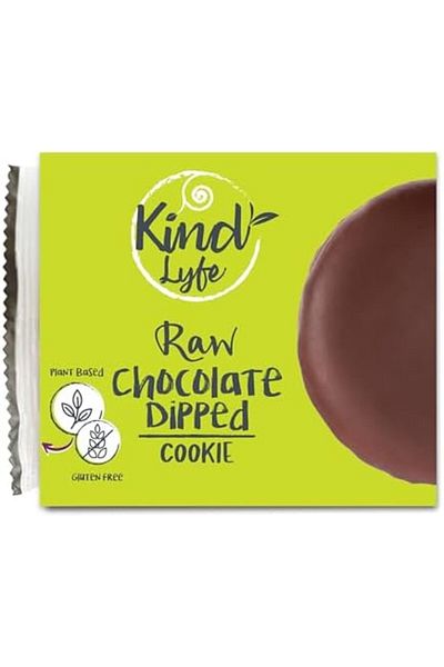 Kind Lyfe Raw Chocolate Dipped Chunk Cookie, Plant Based, Gluten Free, Vegan, Pack of 1