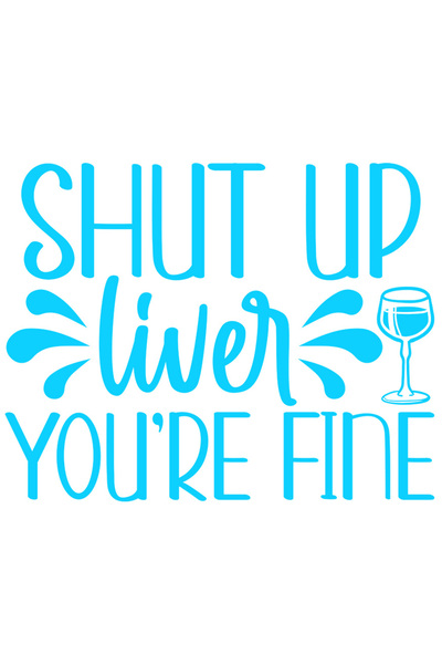 StoryGift Romania Sticker Exterior cu mesajul "Taci, ficatule! Esti in regula...