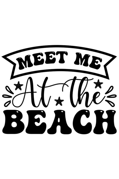 StoryGift Romania Sticker Exterior cu textul "Meet me at the beach" - intalneste-ma pe plaja vara la mare ,