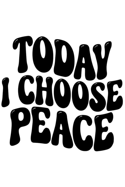 StoryGift Romania Sticker Eticheta 40CM Exterior cu textul "Today I choose pe...