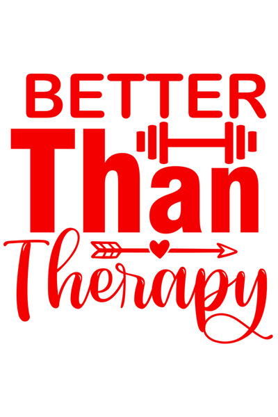 StoryGift Romania Sticker Exterior cu inimioara si textul "Better than therapy" - mai bun decat terapia spor