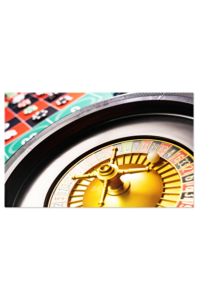 StoryGift Romania Tablou Canvas - Atmosfera Casinoului: Roata Roulette, Jocuri De Noroc Si Stralucirea Las Vegas