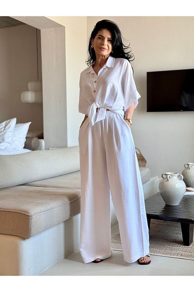 RAMONA BADESCU EXCLUSIVE Elegant Suit – Viscose and Polyamide, Fluid and Comfortable