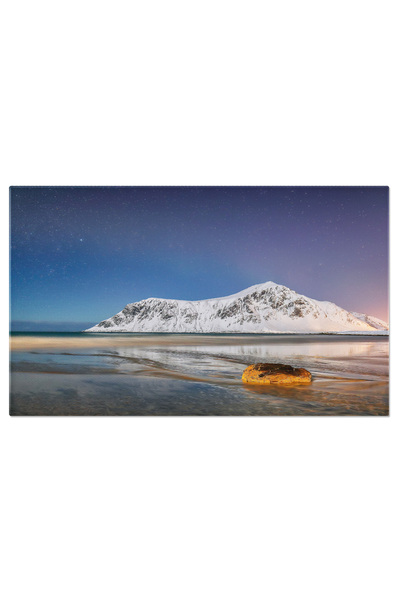 StoryGift Romania Tablou Canvas Peisaj De Iarna Uimitor Pe Plaja Skagsanden, ...