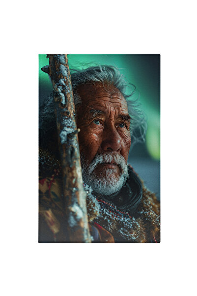 StoryGift Romania Tablou Canvas: Părul Alb În Ton Cu Zăpada Ce Susține Aminti...