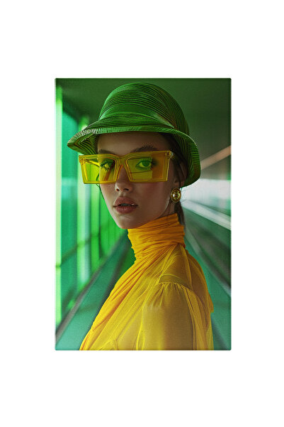 StoryGift Romania Tablou Canvas Privirea Fetei Cu Pălărie Care Conduce Lumea ...